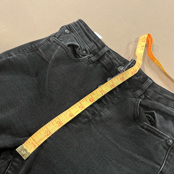 American Eagle highest rise flare button fly next level stretch black 6 - Picture 5 of 9